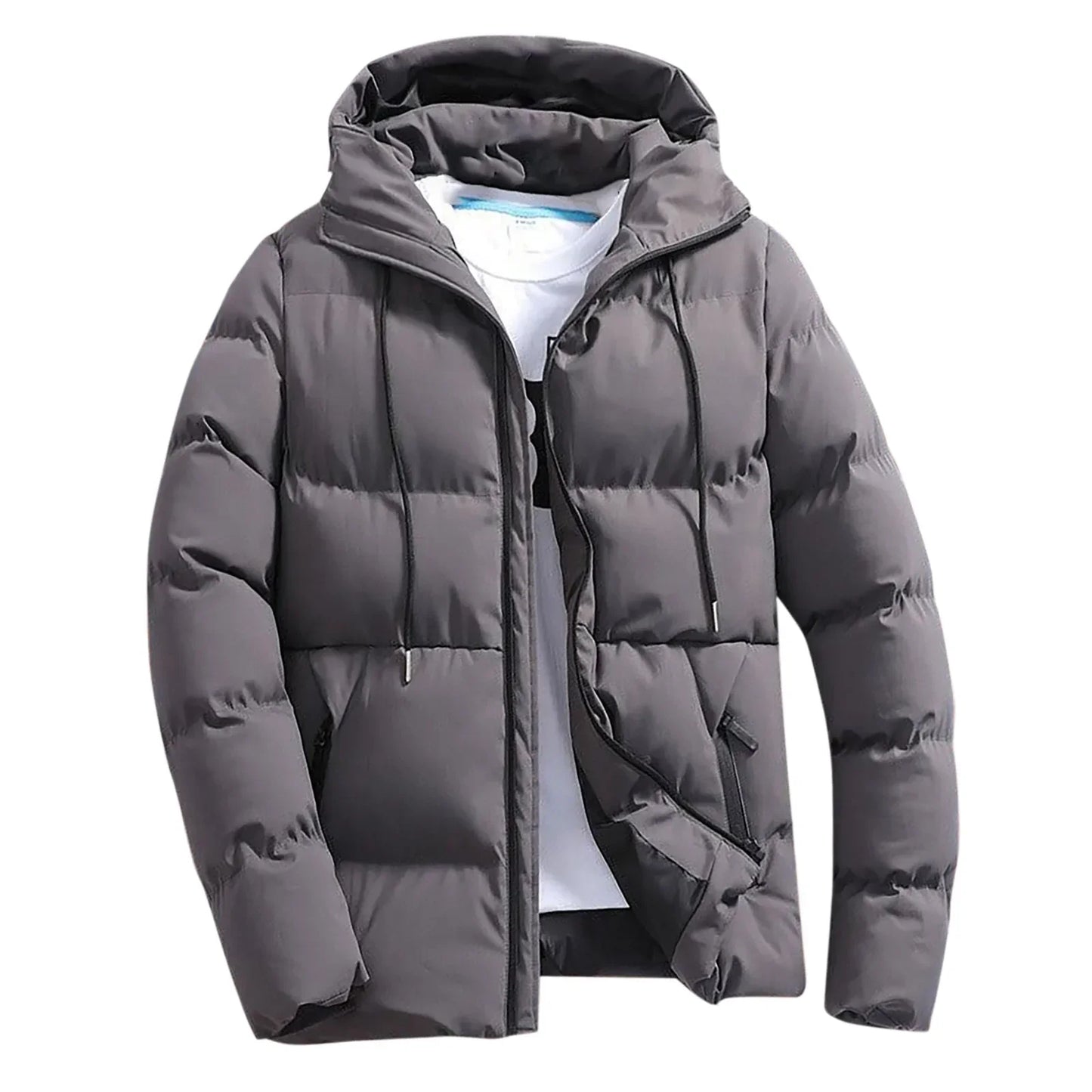 Winter Solid Zipper Coat
