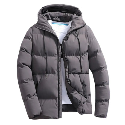 Winter Solid Zipper Coat