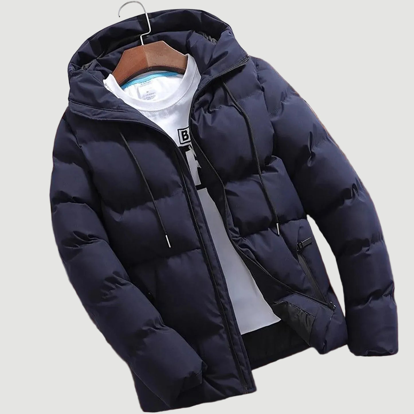 Winter Solid Zipper Coat